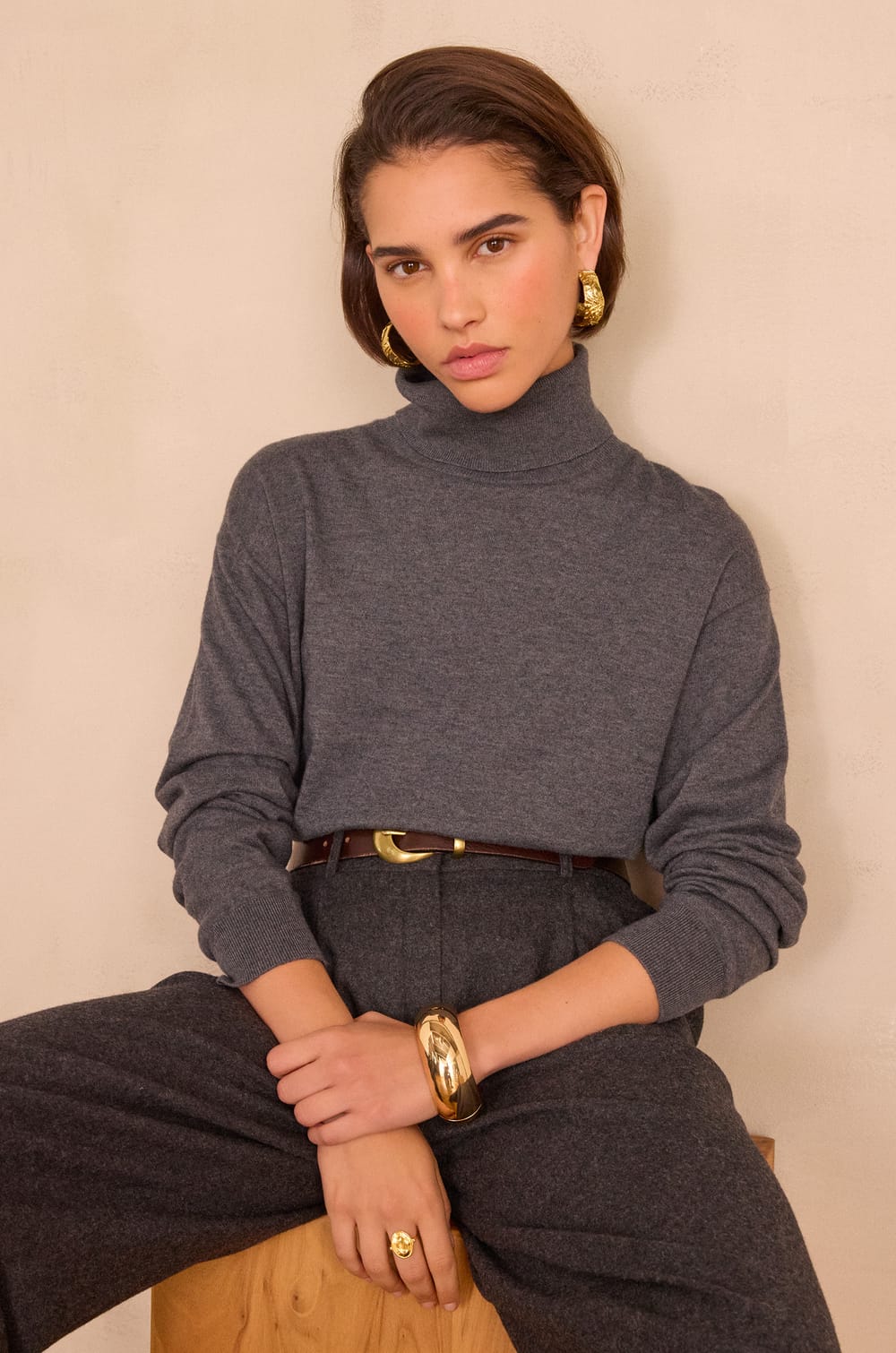 BRIAC wool turtleneck jumper