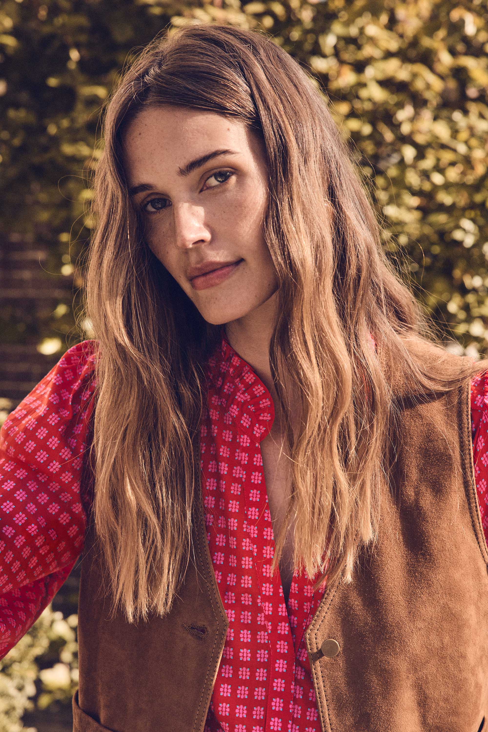 PERLIN leather waistcoat