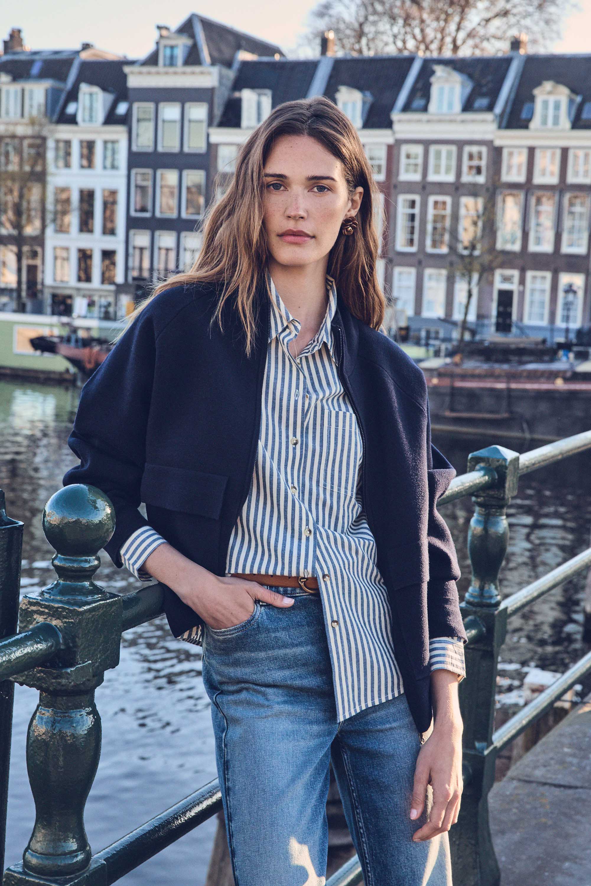 SAVANA striped cotton shirt