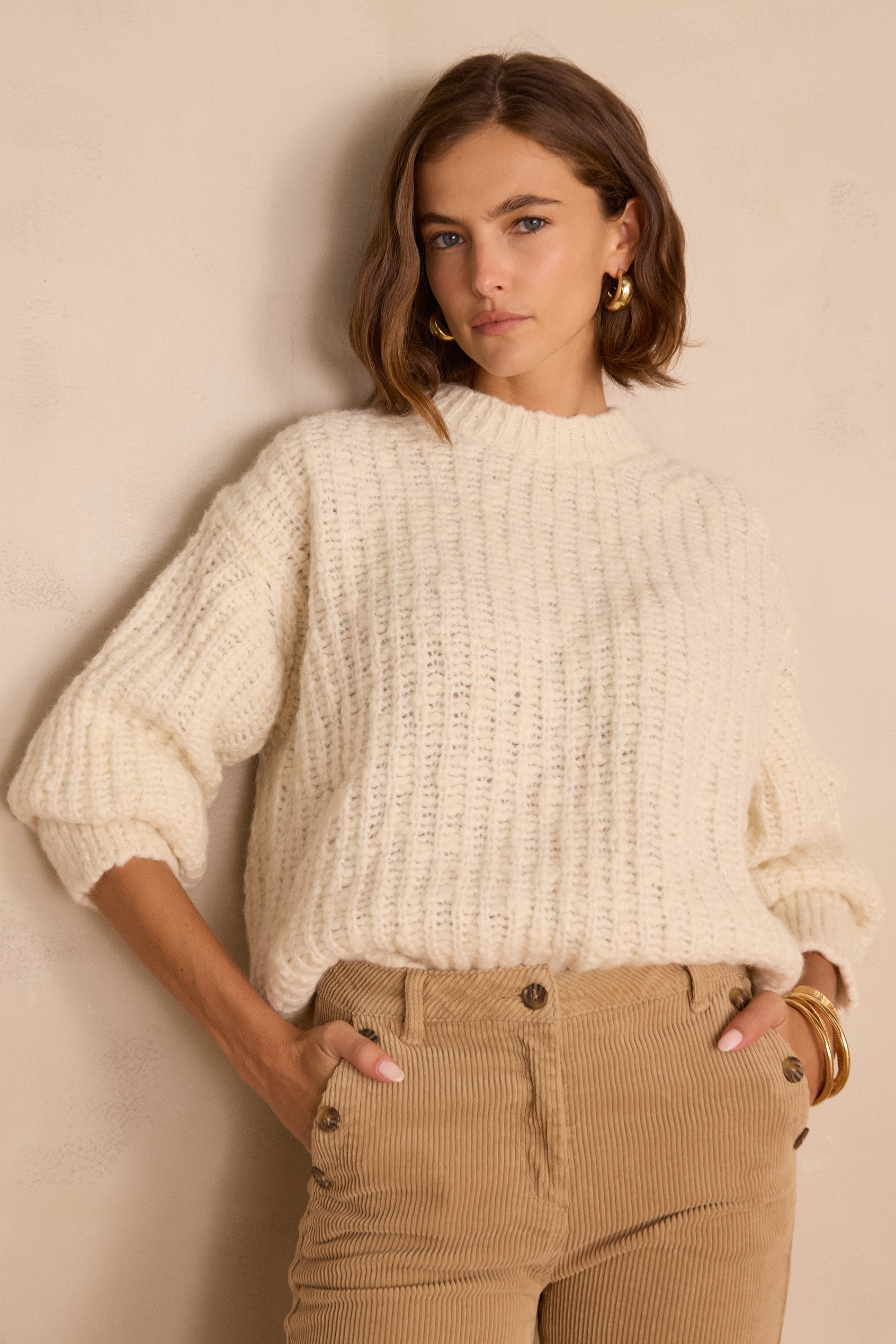 BUSTER jumper in alpaca and wool