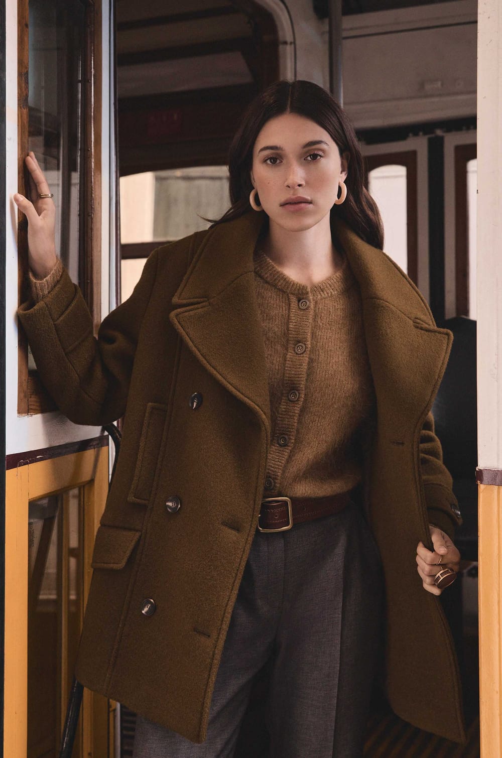 DJANIS wool pea coat