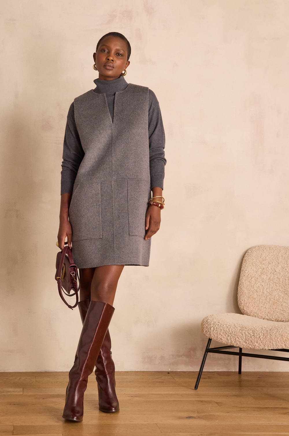 ROSALBA wool dress