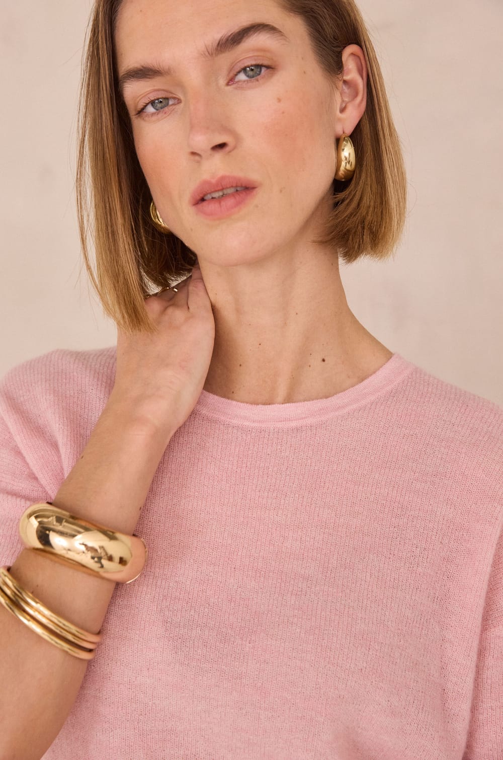 Pull en mohair et laine PAOLO BIS