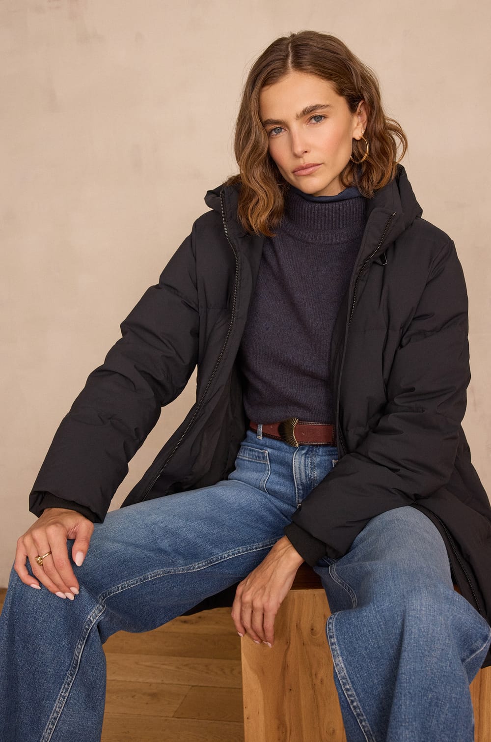 DINA mid-length puffer jacket