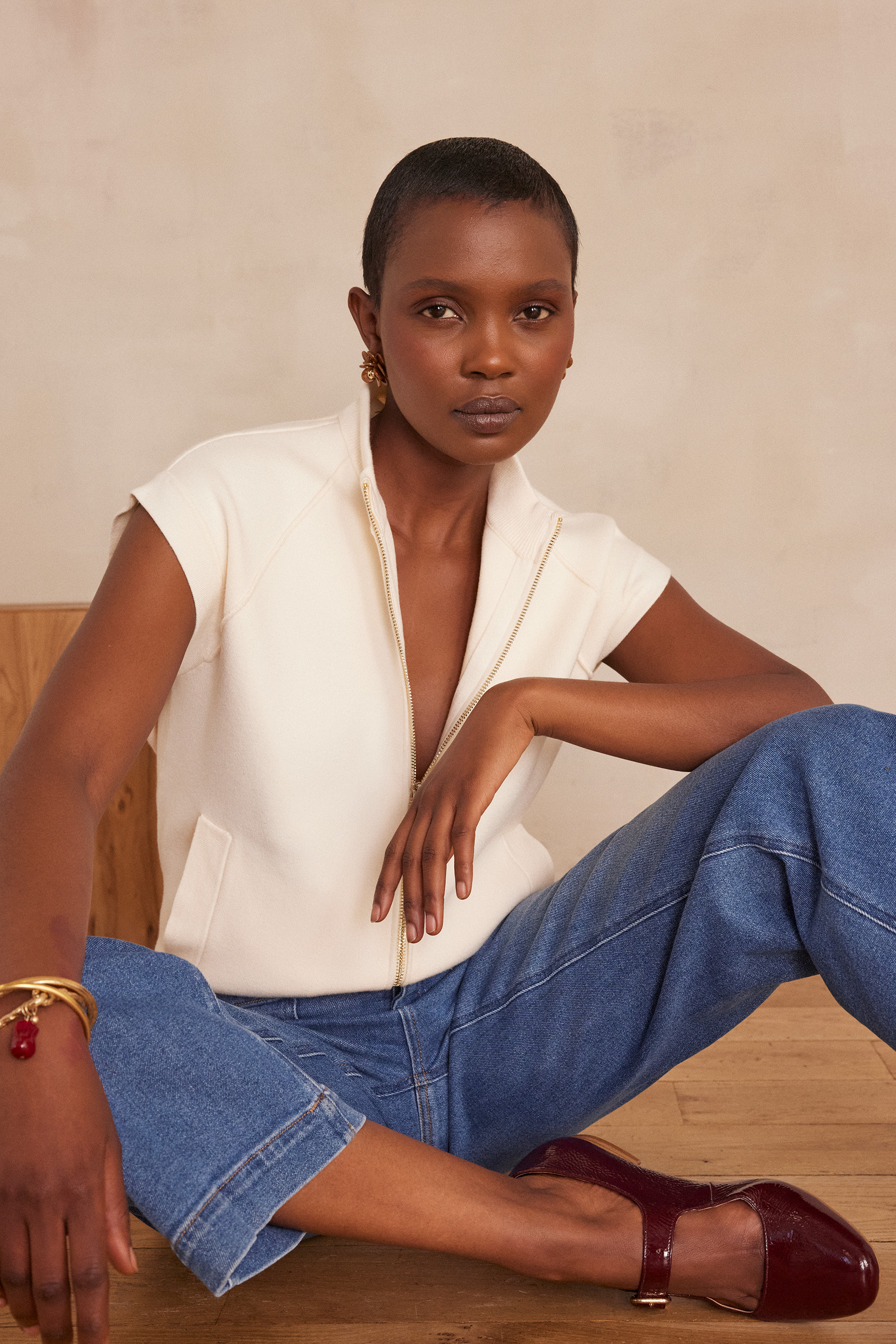 BATISTA sleeveless jacket