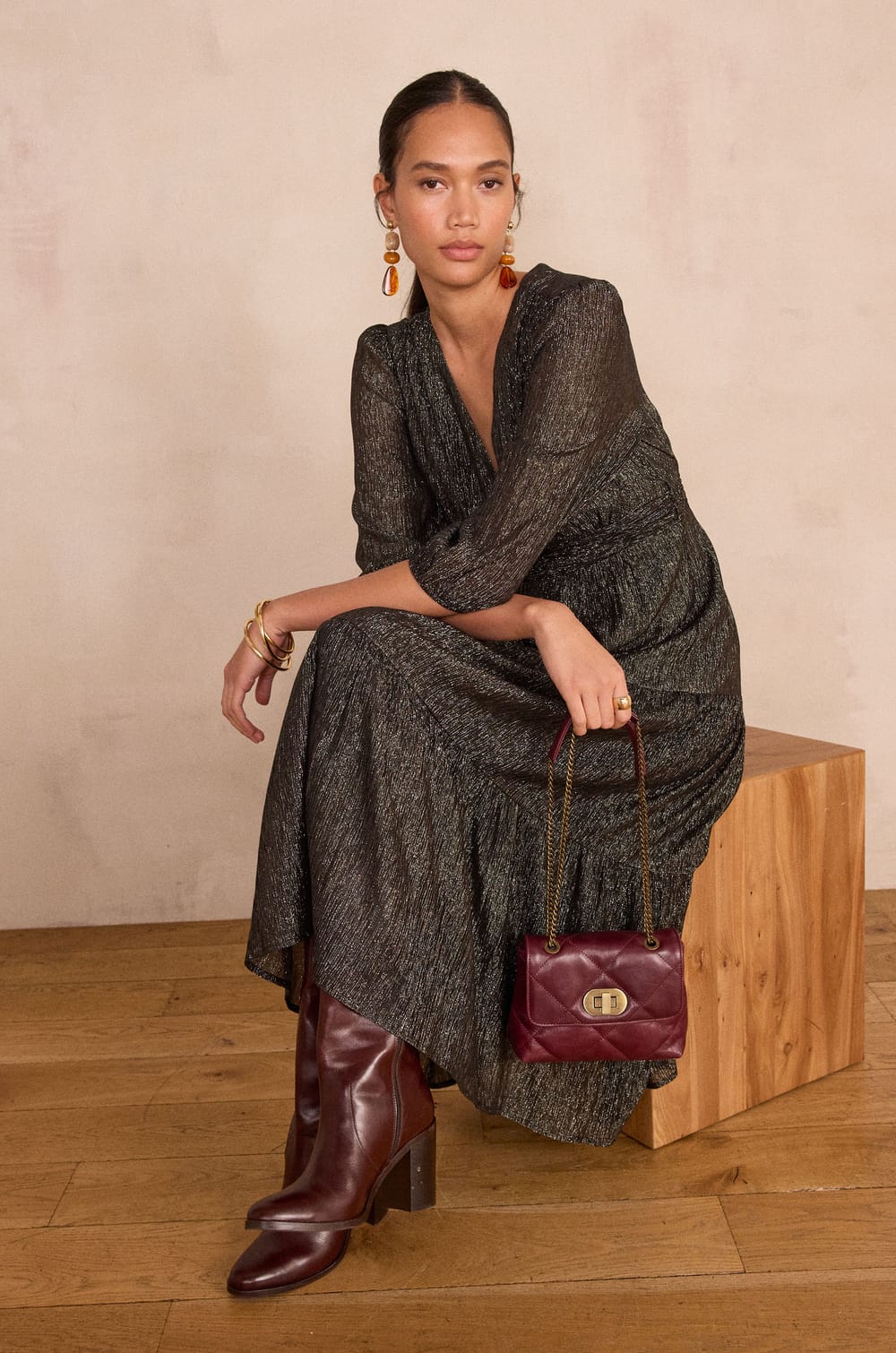 Long iridescent LOUMIA Dress