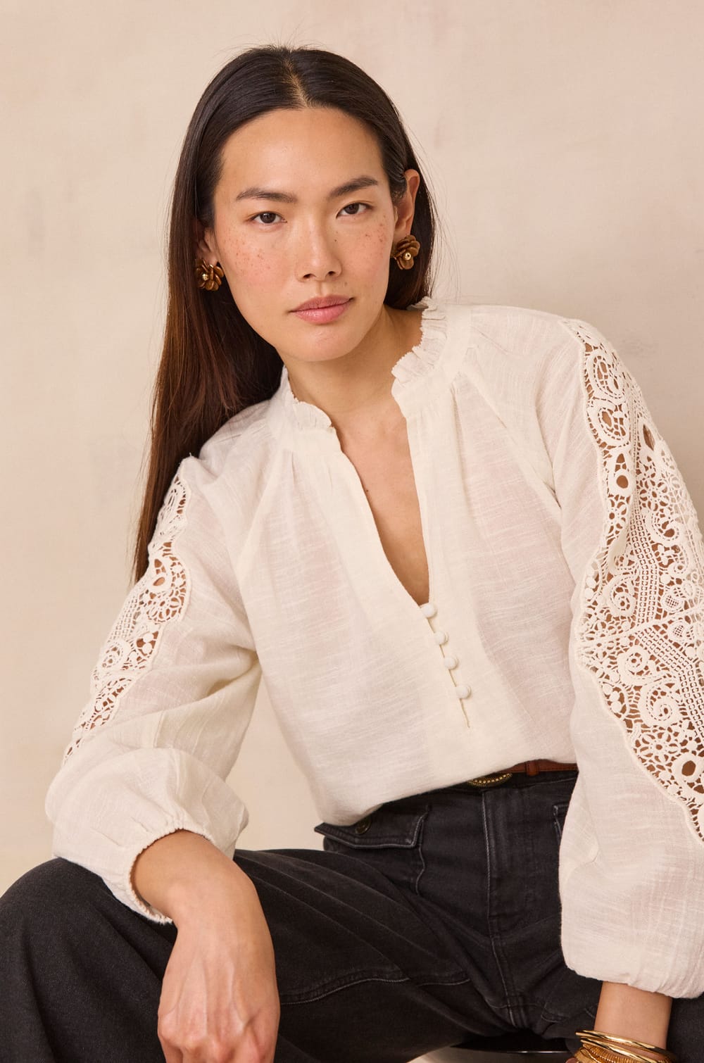 100% cotton blouse SIMONE