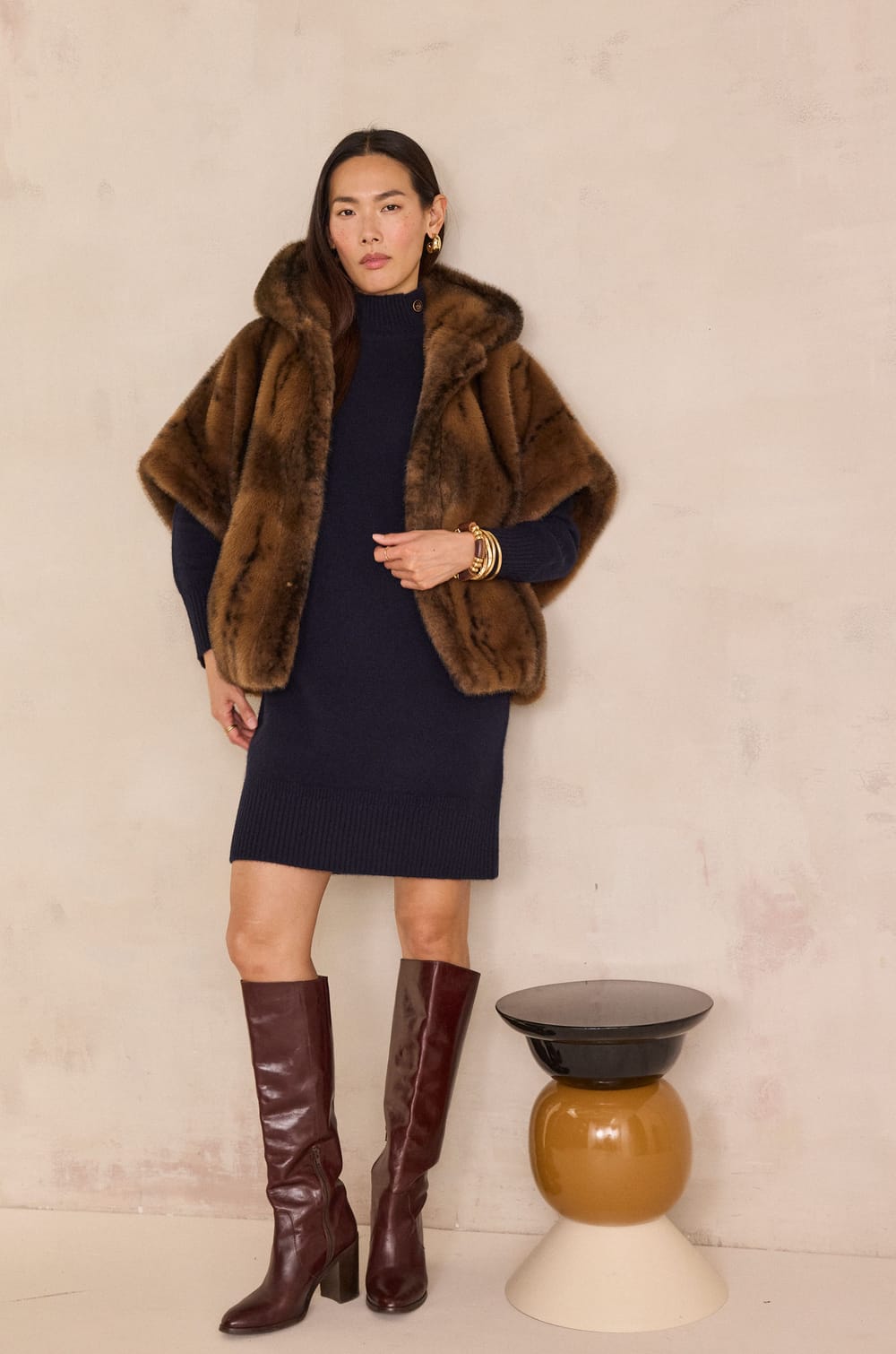 100% cashmere 4-ply jumper dress BEAUTY