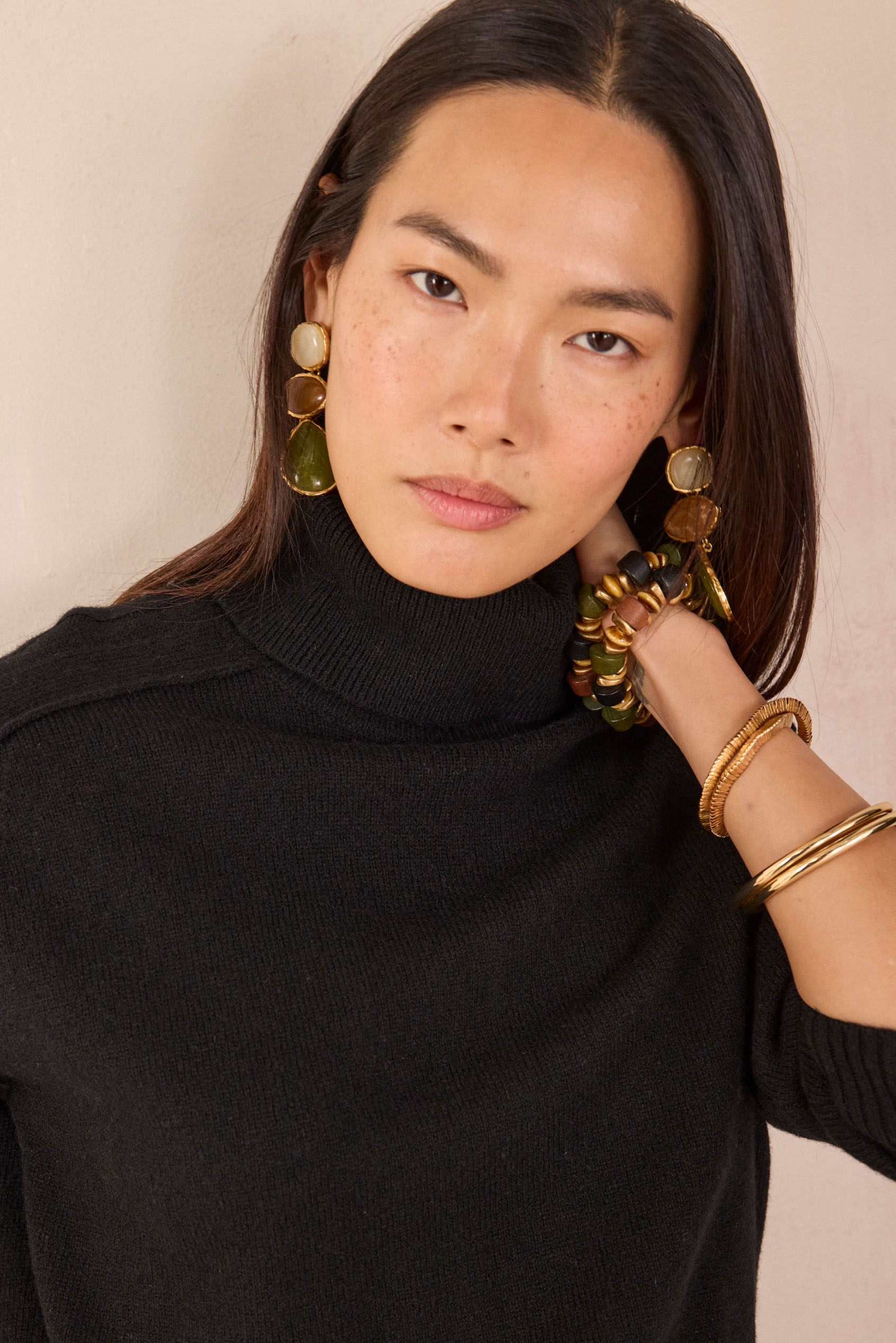 CELESTIN 100% wool turtleneck jumper