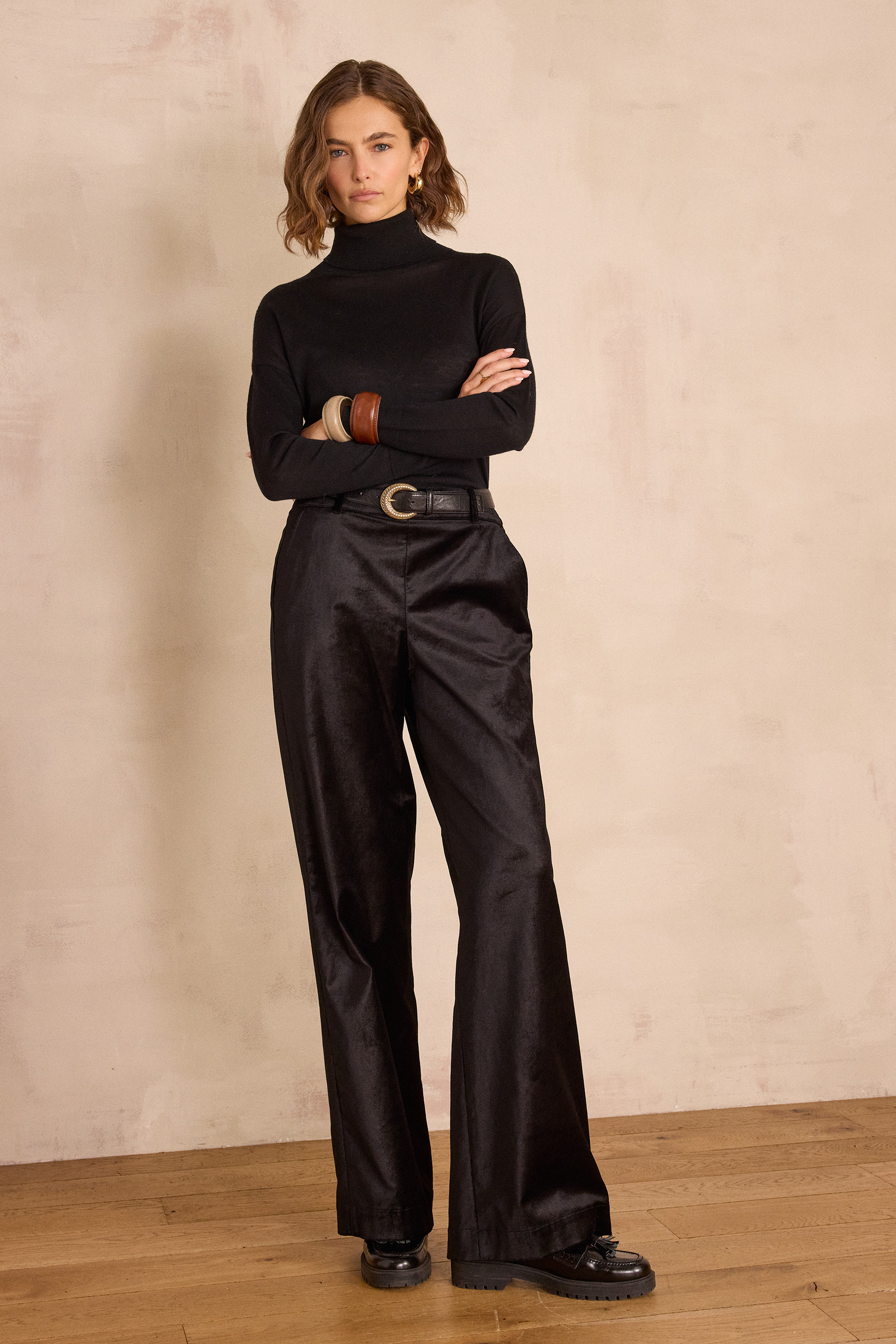 MARTA cotton velvet trousers
