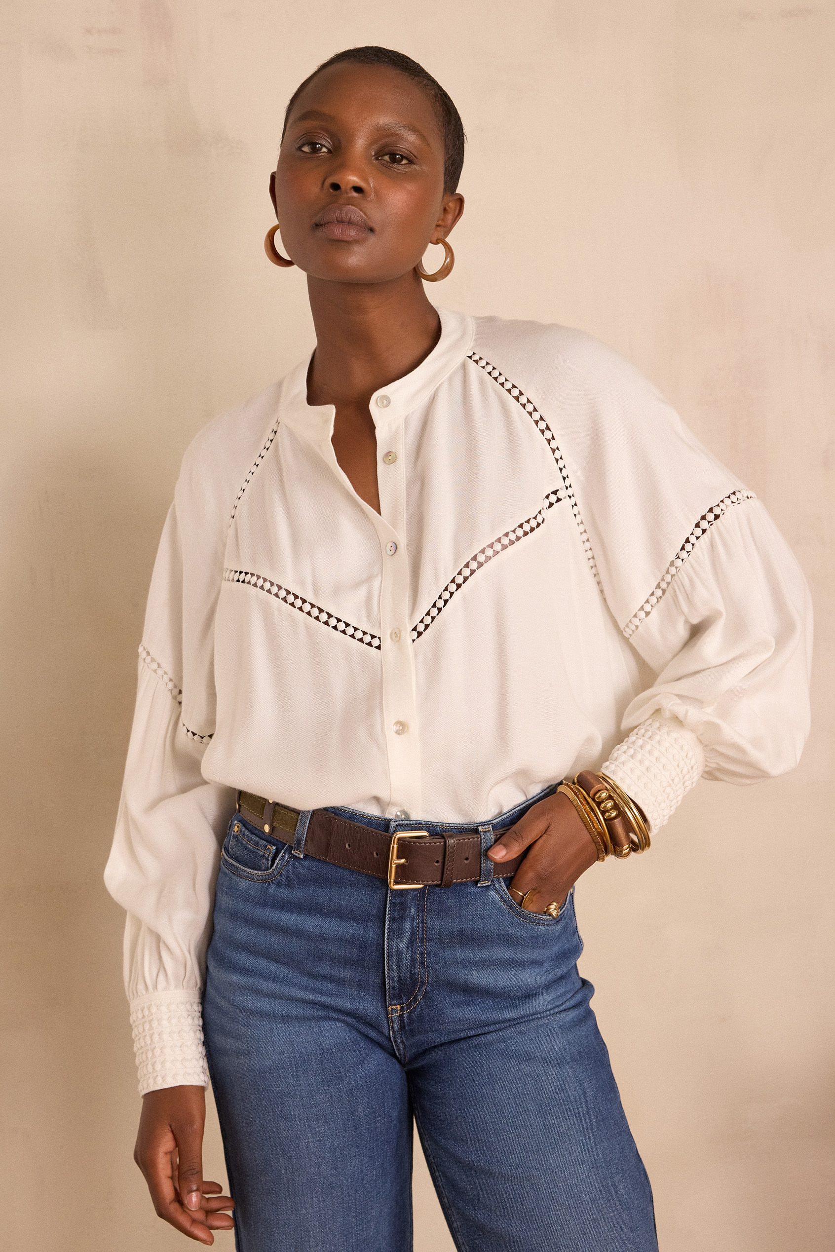 BELINDA embroidered blouse