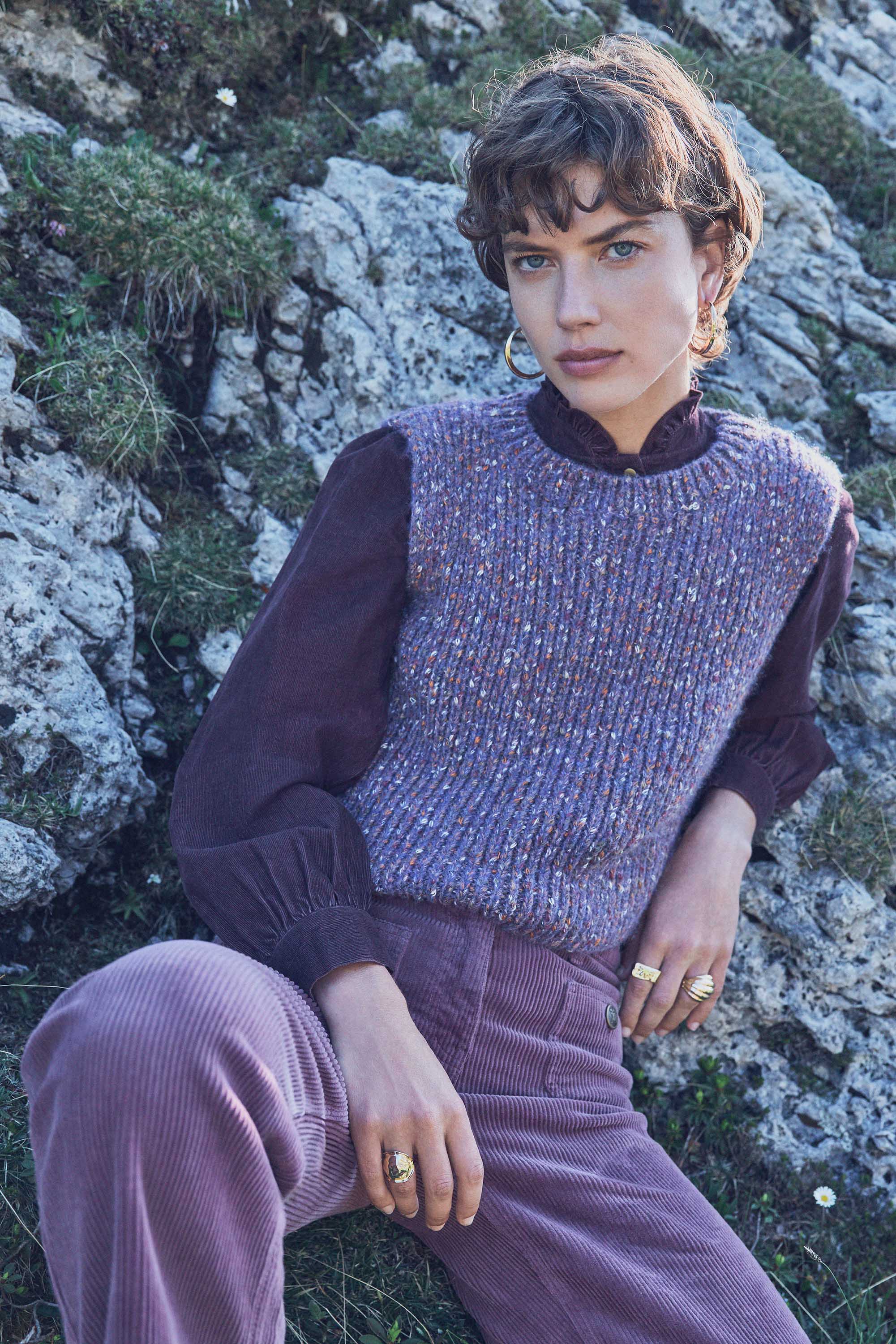 BOLTON sleeveless jumper