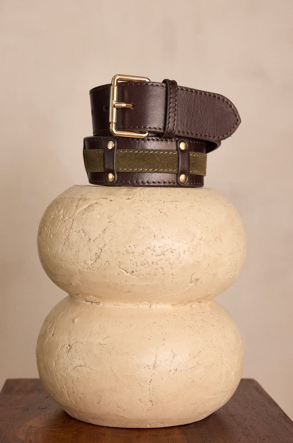 LEONARD leather belt