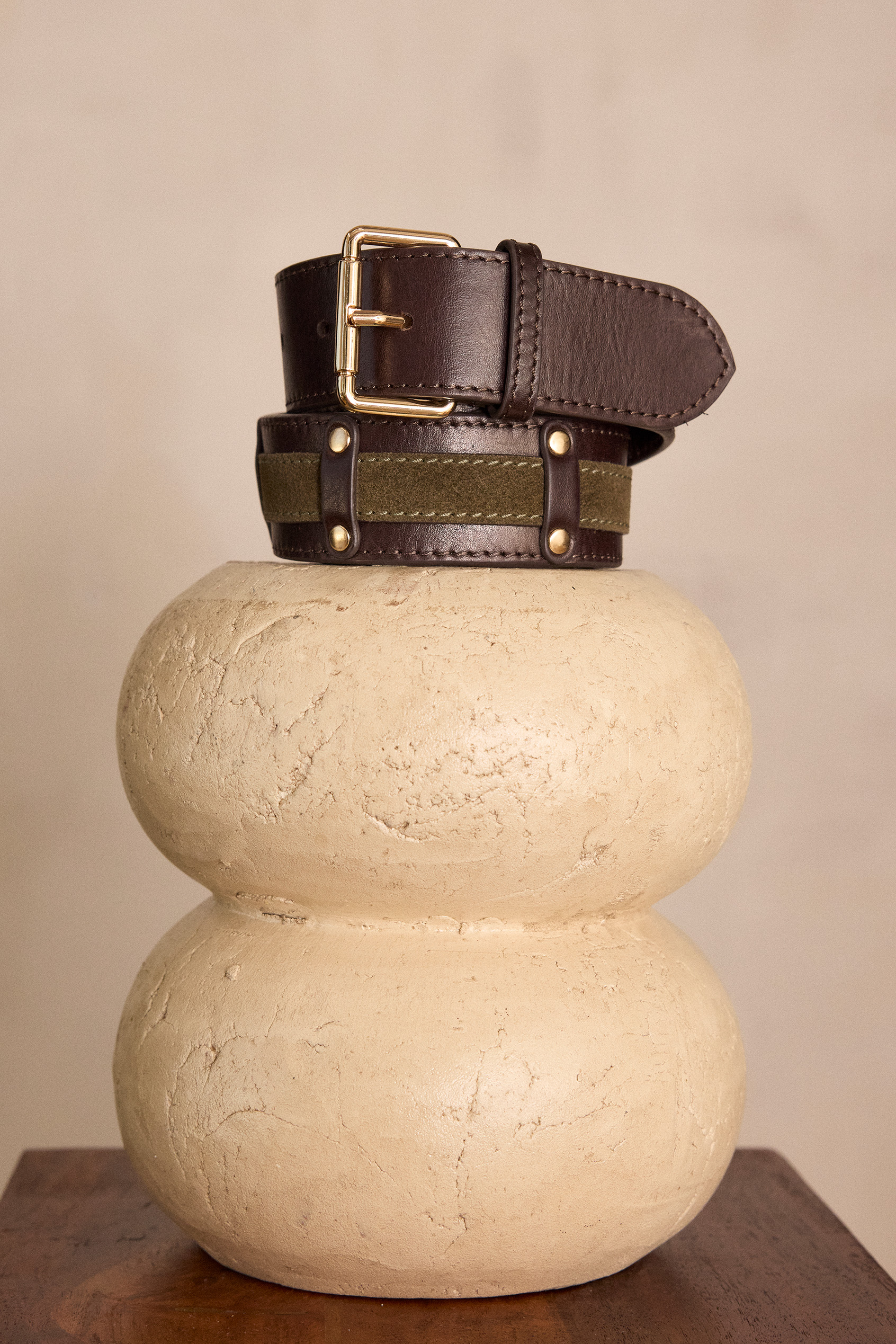 LEONARD leather belt