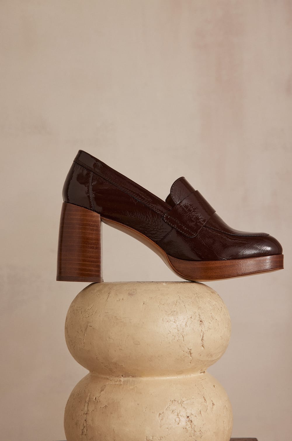 VIOLETTE leather heels