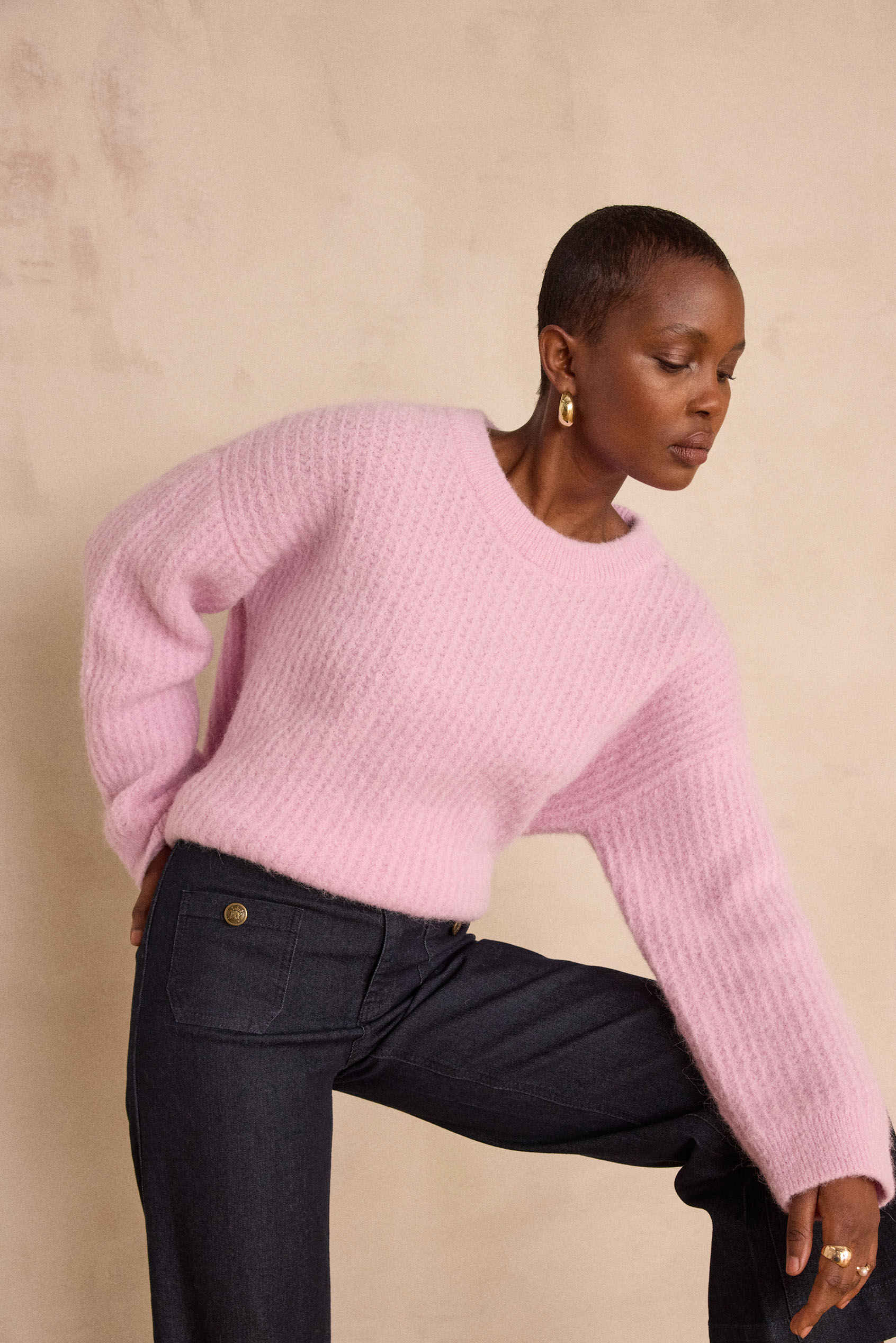 Alpaca and wool jumper BLOOM