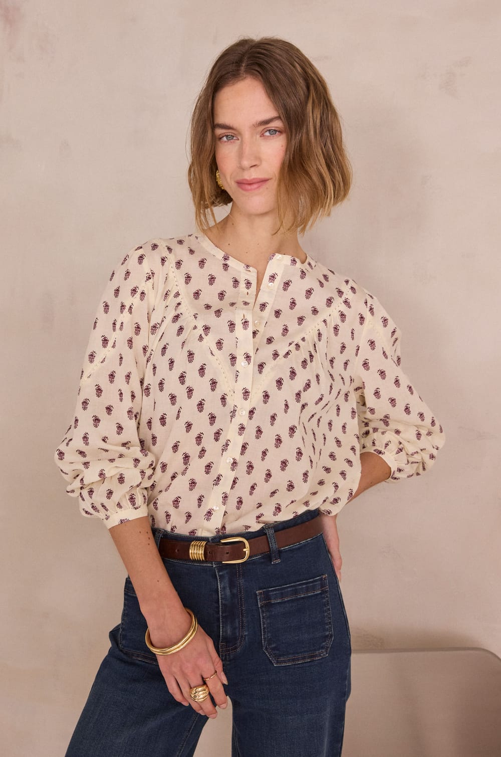 Floral print blouse DAIANA