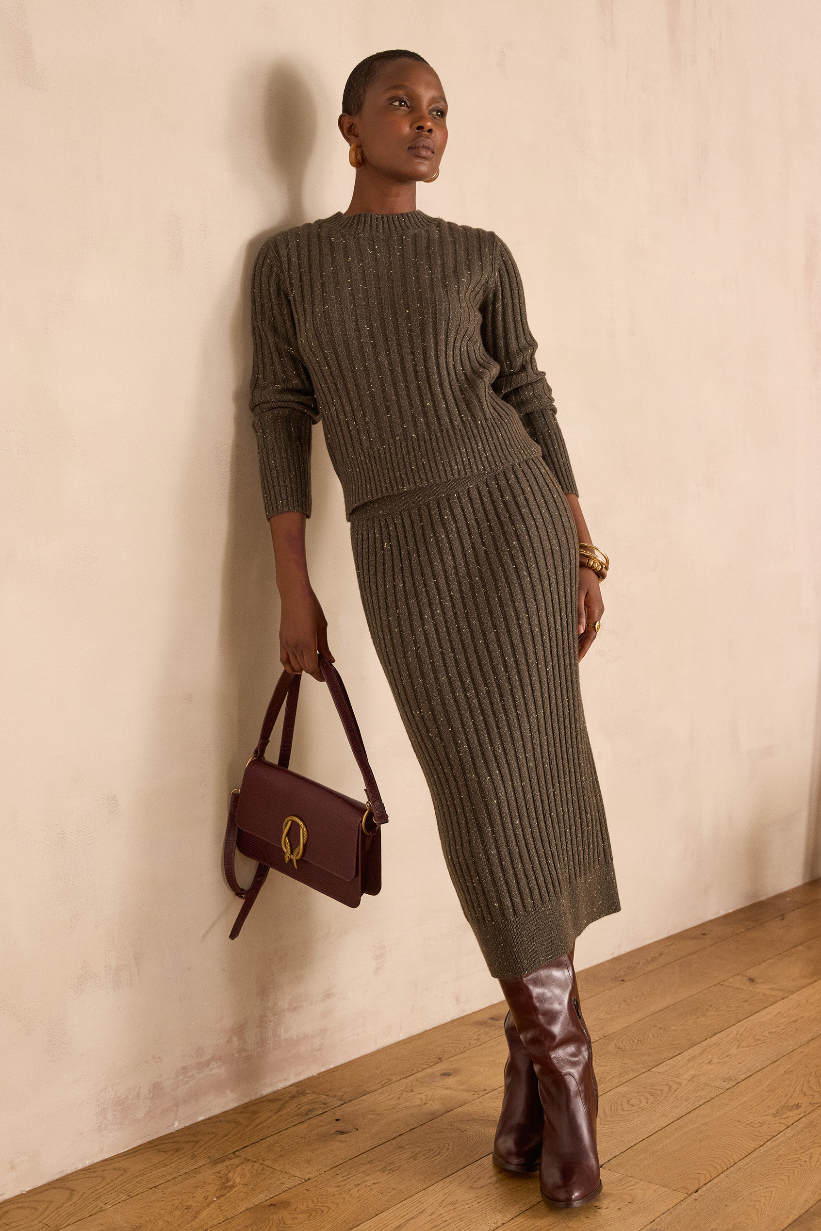 CARMELE ribbed jumper