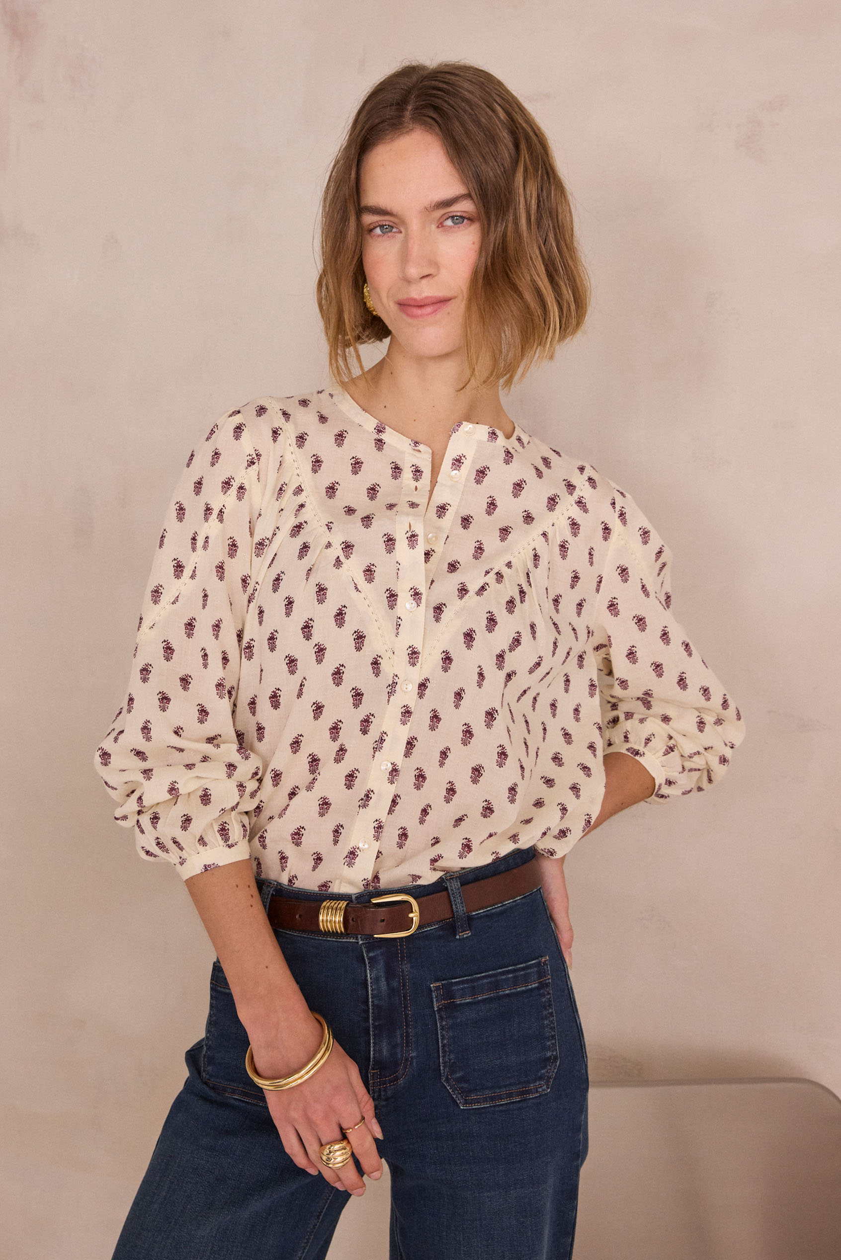 Floral print blouse DAIANA