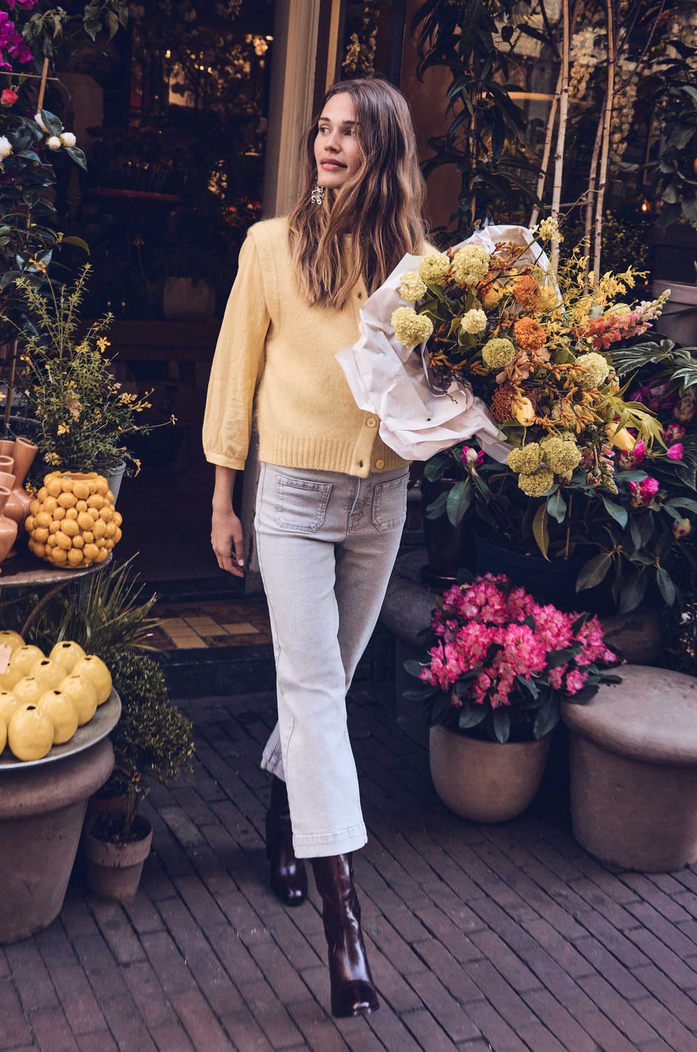 LEA cropped denim jeans