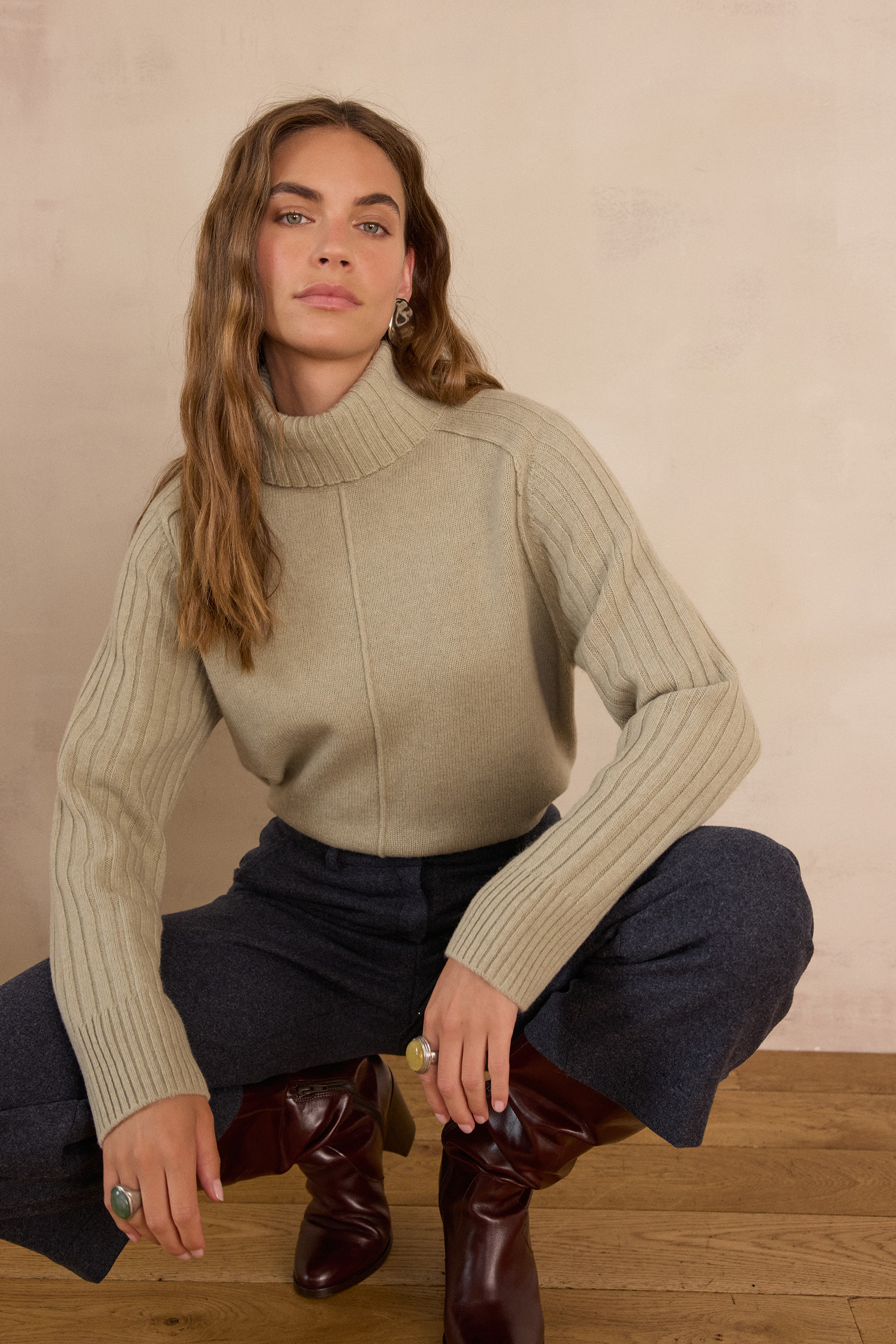 BLAISE turtleneck jumper in wool