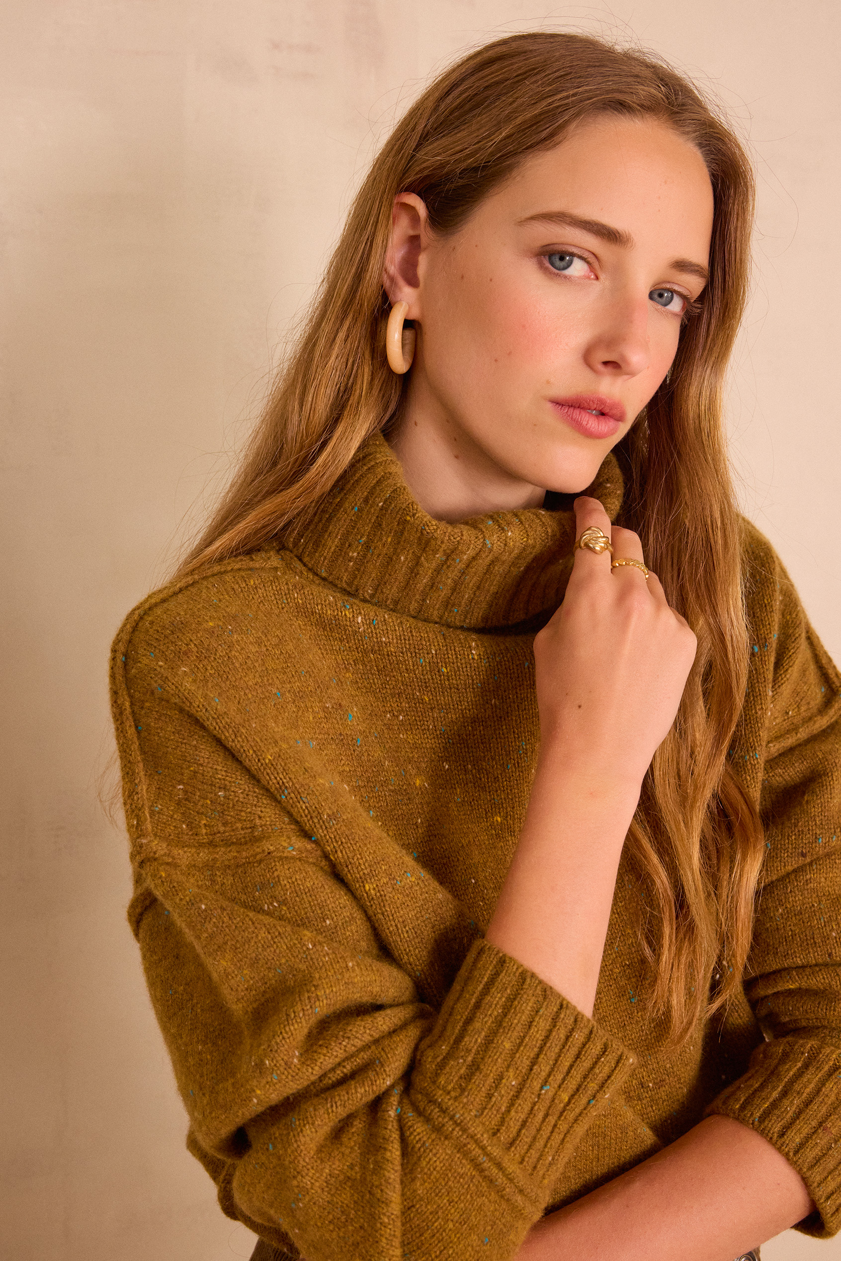 BRANDO BIS 100% wool turtleneck jumper
