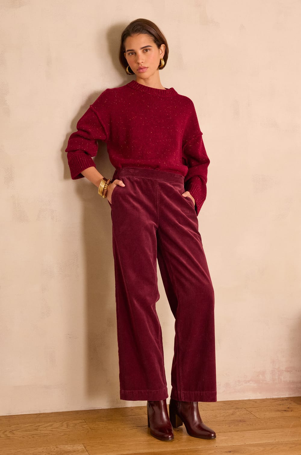 MARTIN wide-leg corduroy trousers