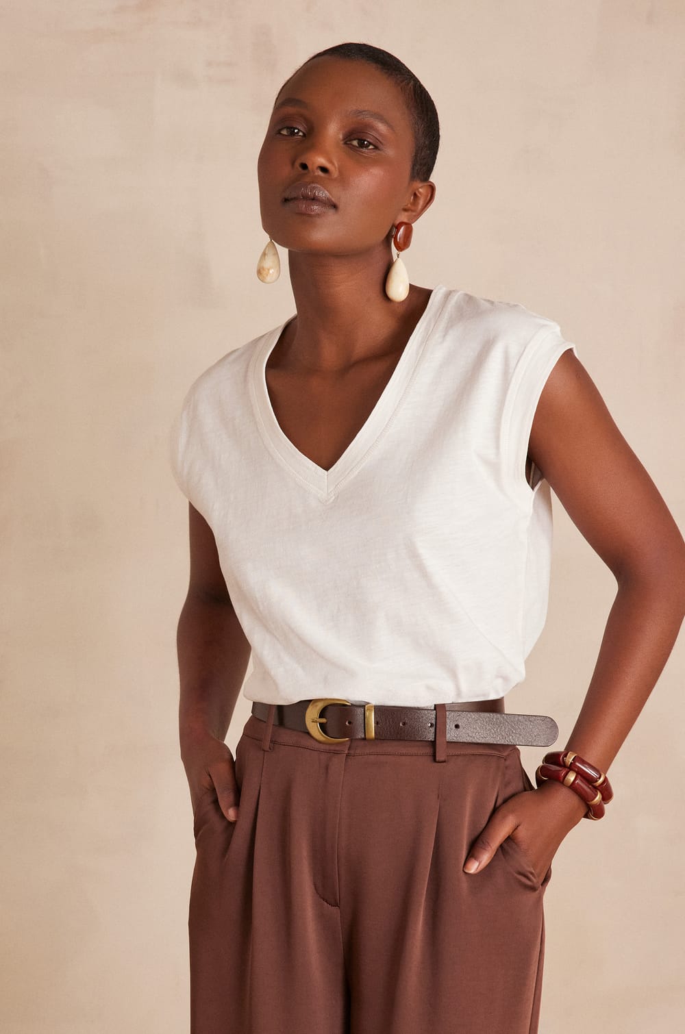 DELYA cotton T-shirt