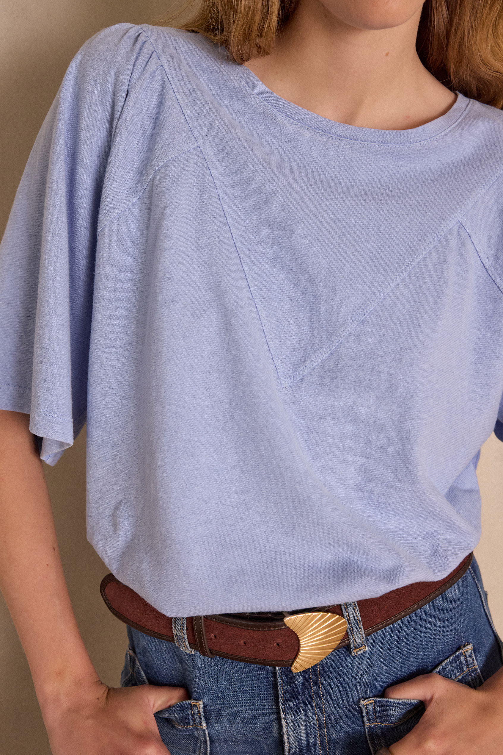 ANGELE T-shirt in hemp and cotton