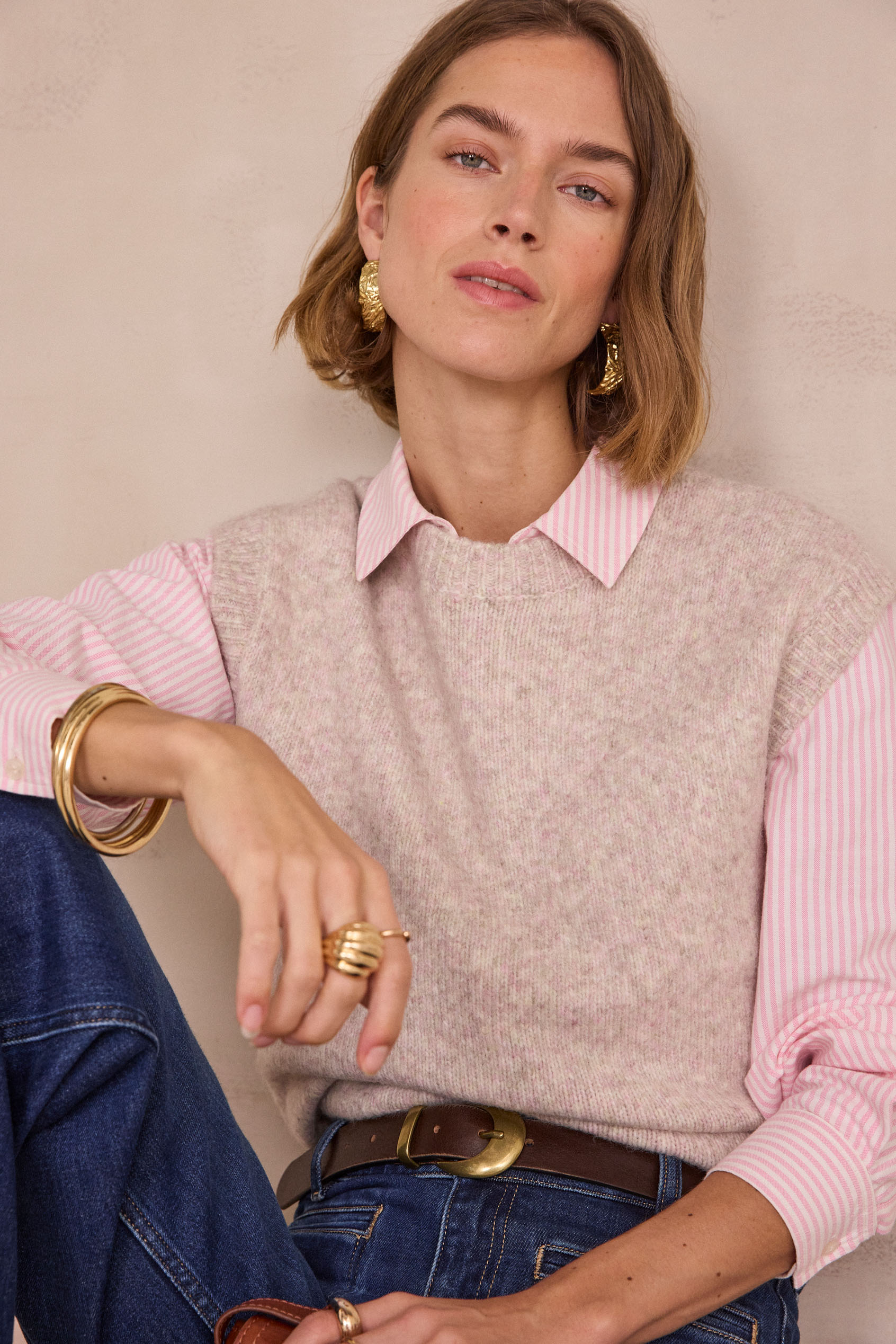 POLKA Sleeveless Cardigan