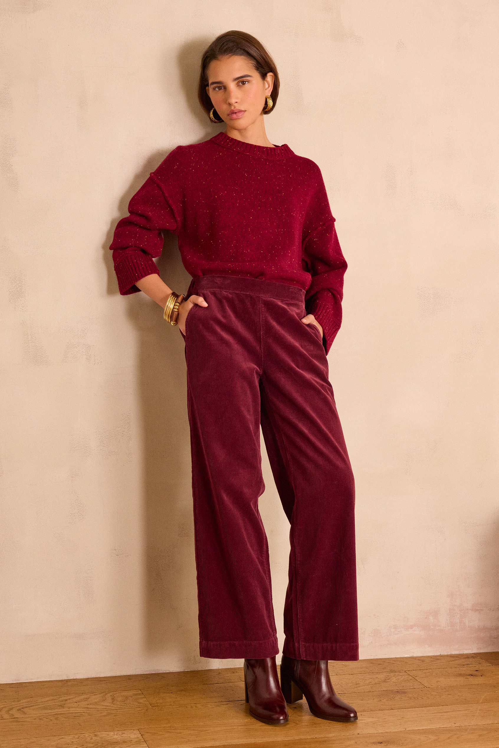 MARTIN wide-leg corduroy trousers