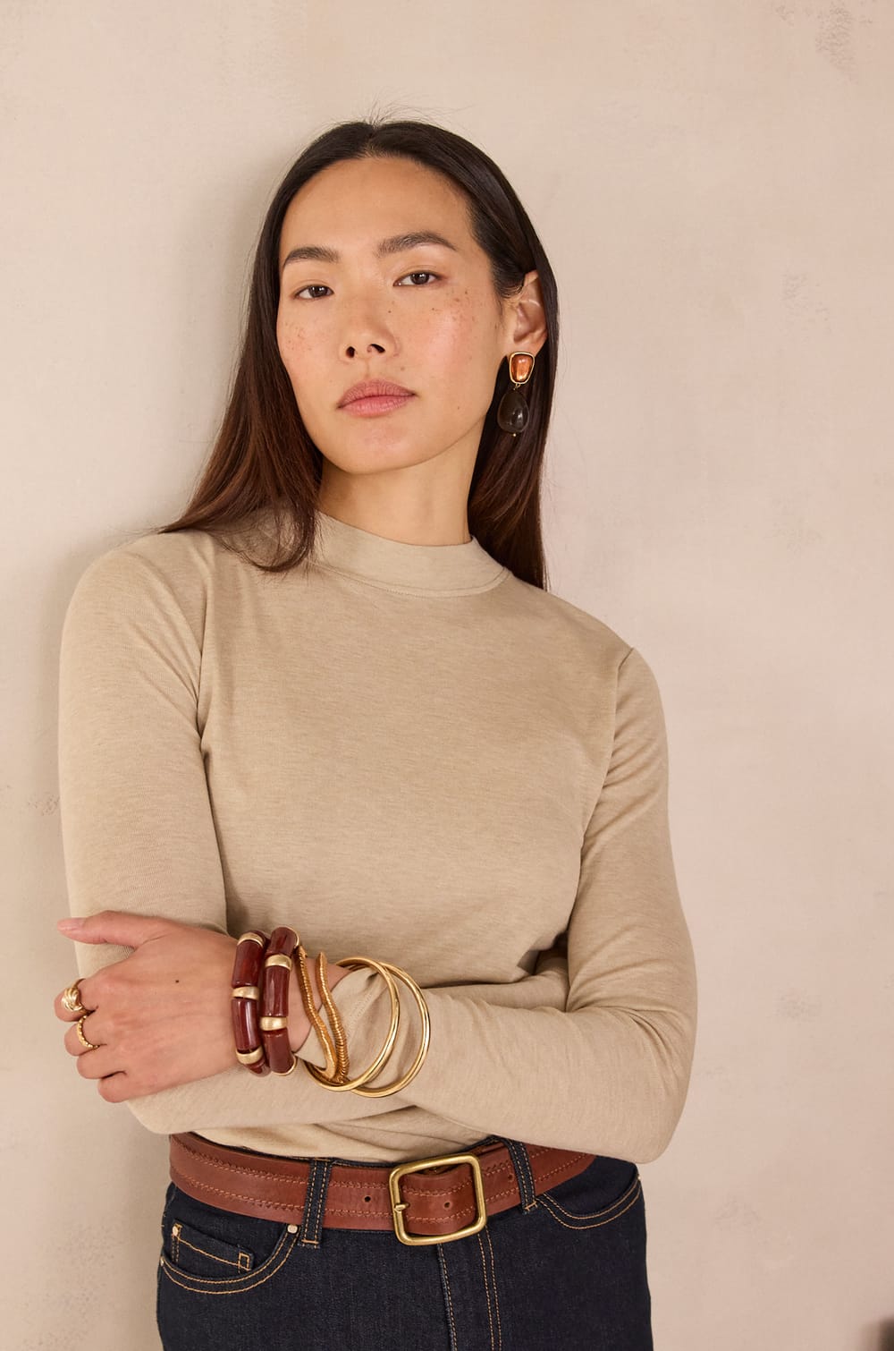 FLYNN high-neck T-shirt