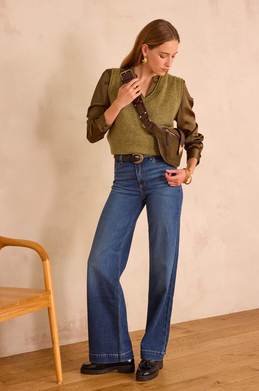 BASILE V-neck jumper 100% wool