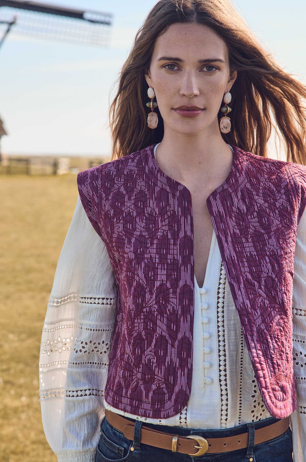 PRUNE cotton cardigan