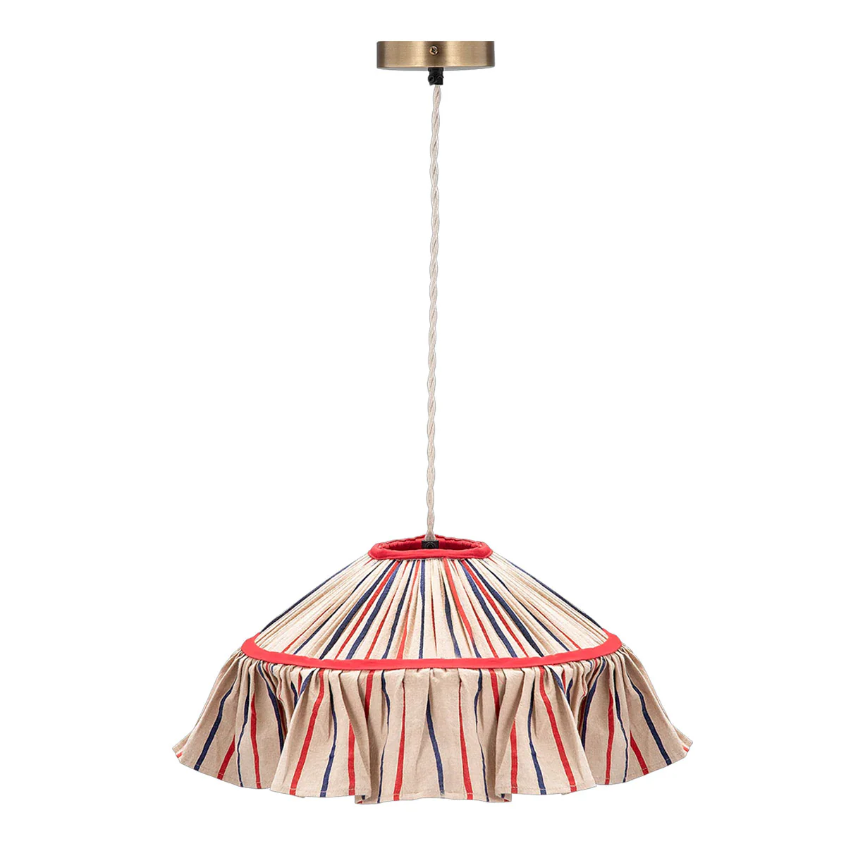 Suspension à volants rayée Frill