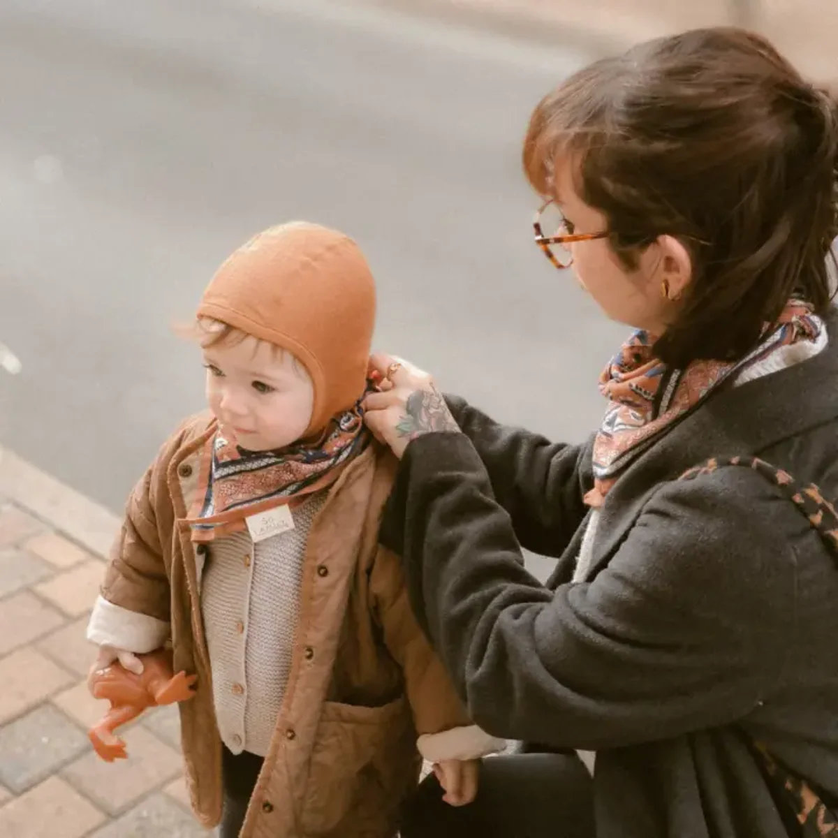 Foulard Delhi Abricot