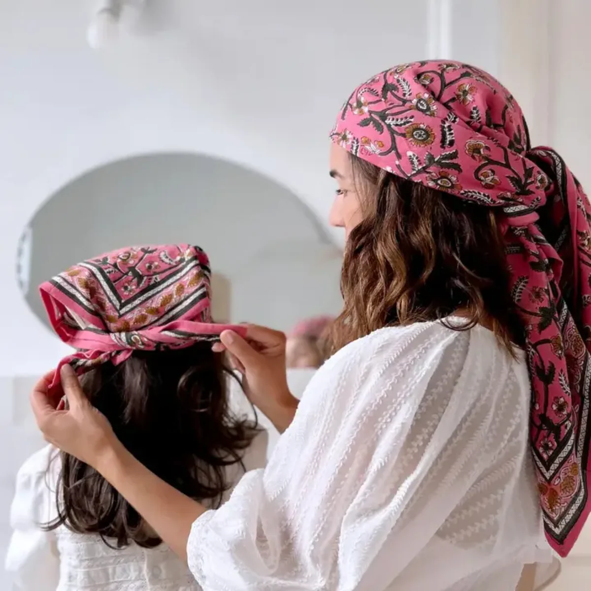 Foulard Delhi Cerise