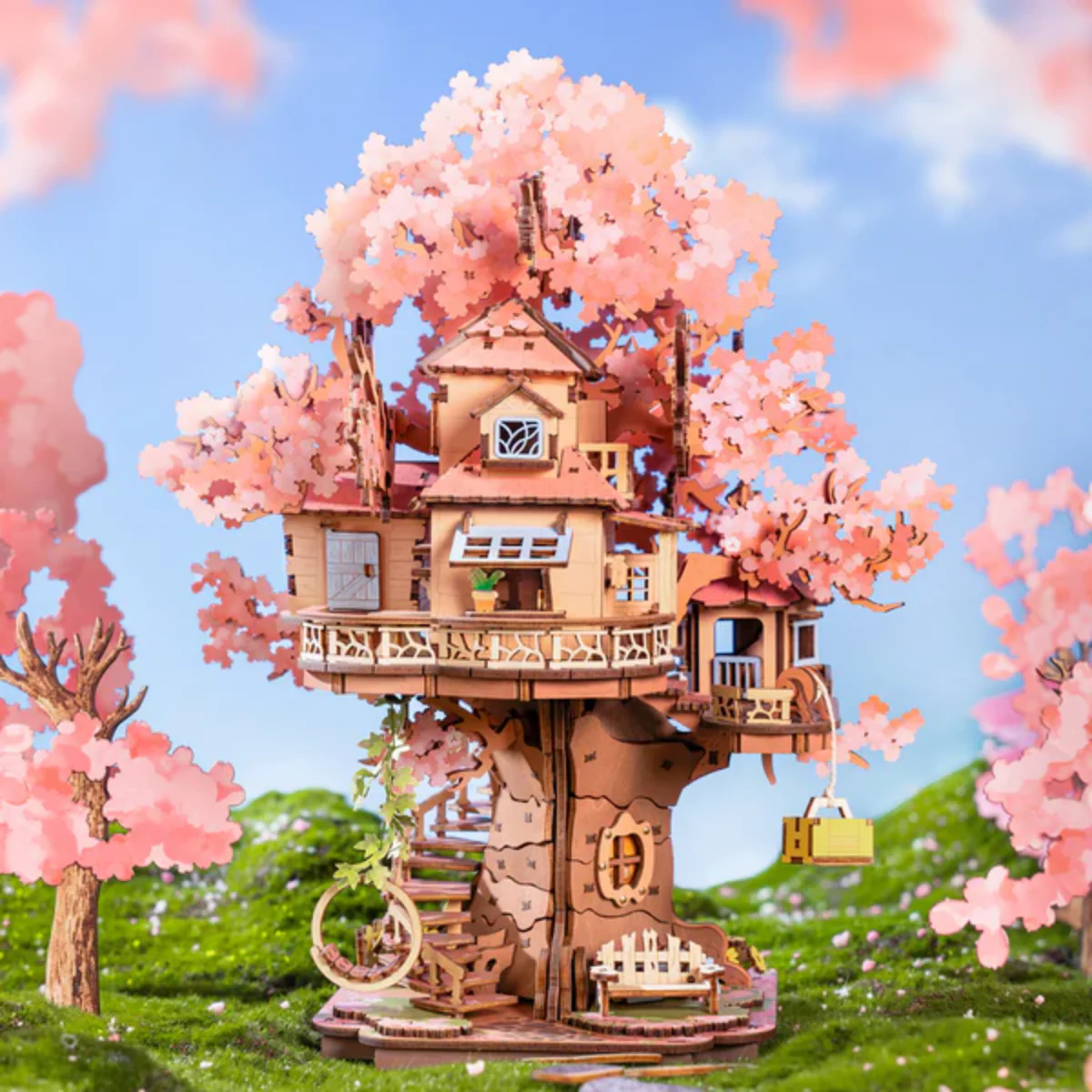 Kit Puzzle DIY Sakura Tree House