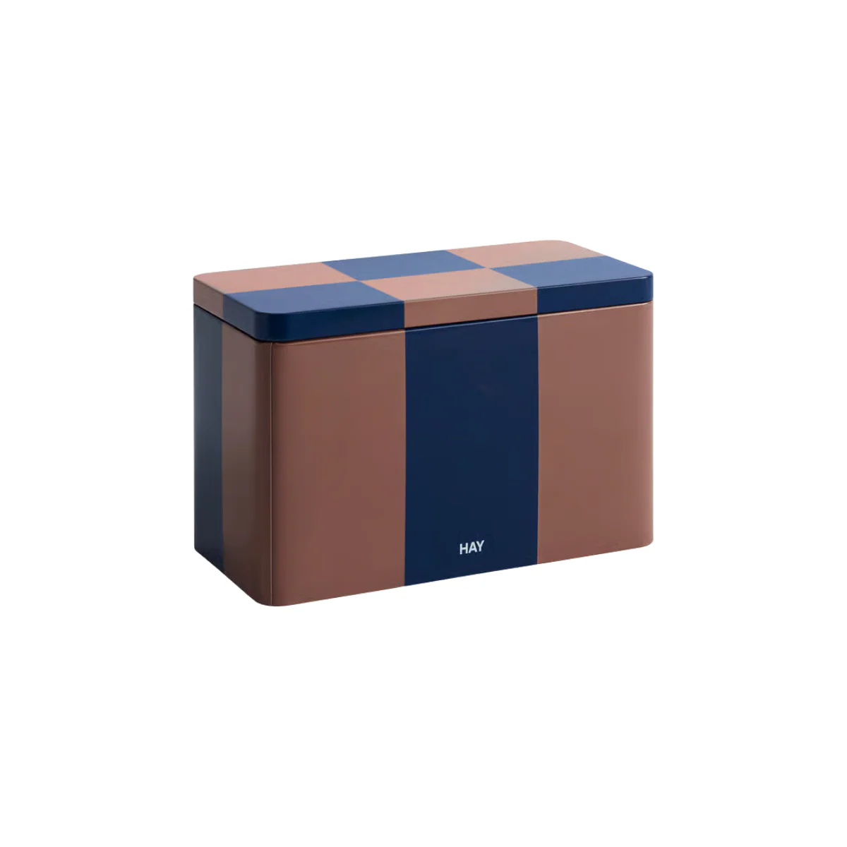 Boîte Tin à carreaux M - Noir & Blanc