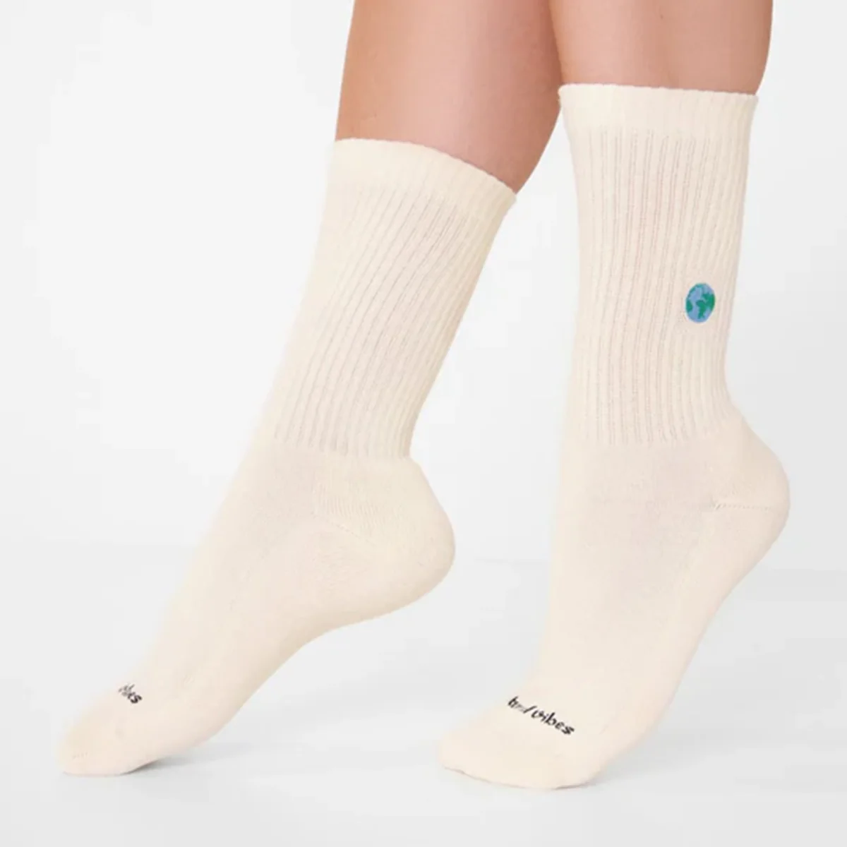 Chaussettes brodées Monde