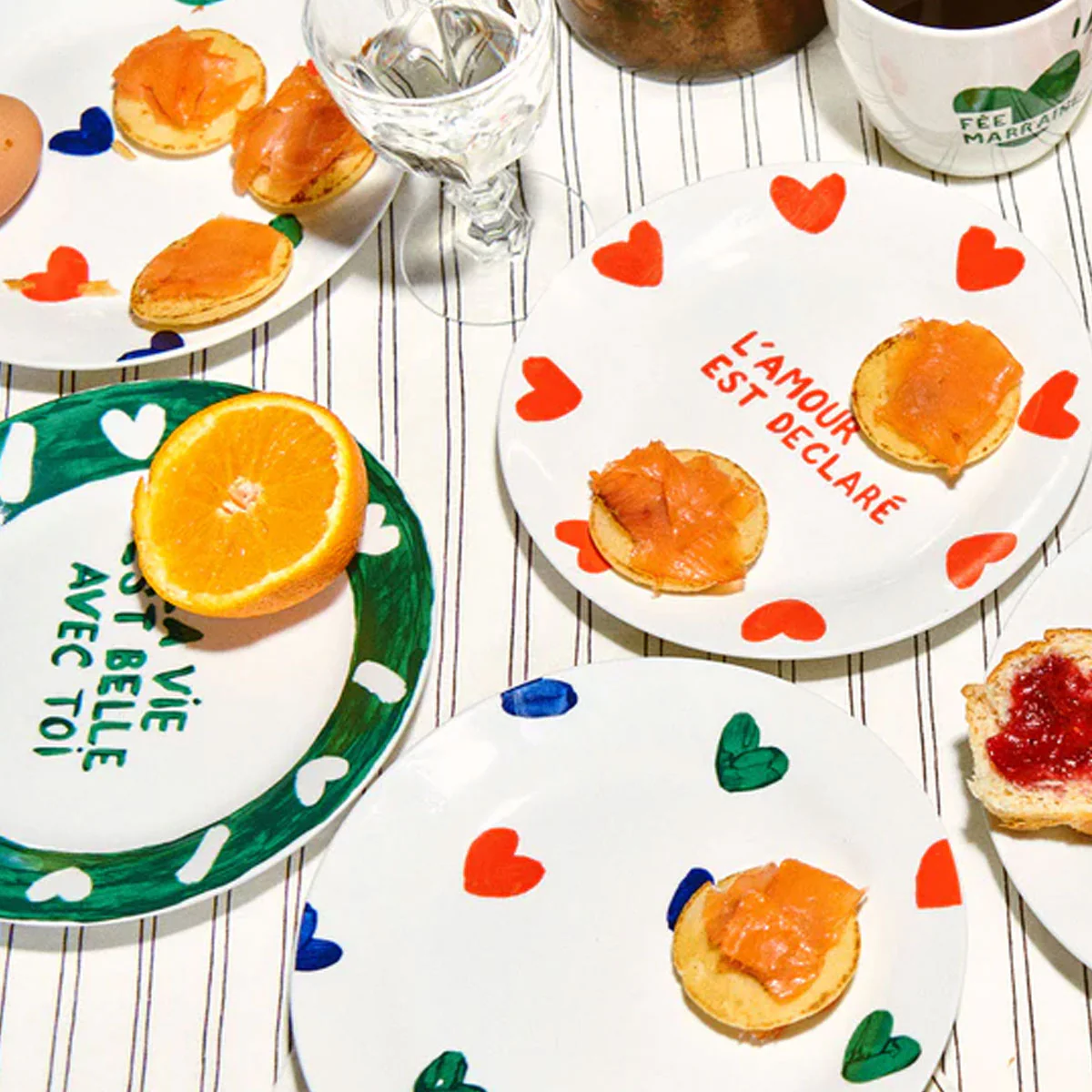 Assiette la Vie Est Belle Avec Toi