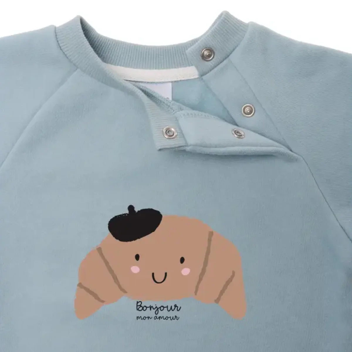 Sweatshirt Croissant Light Blue