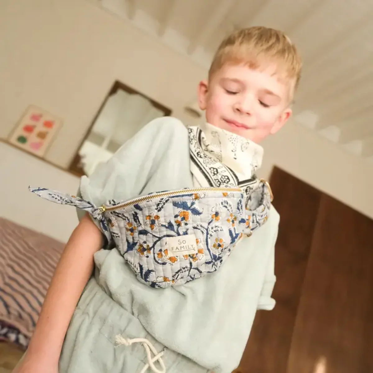 Foulard Adulte Tigre Blanc 100 cm