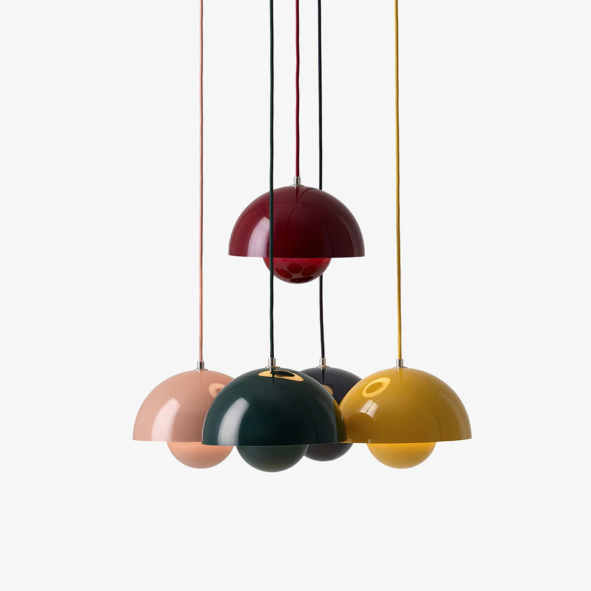 Suspension Flowerpot VP1 by Verner Panton - Jaune