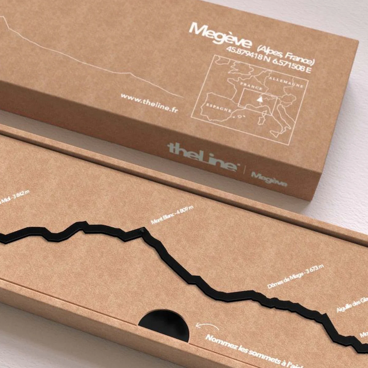 Frise décorative Megève - Noir - 50 cm