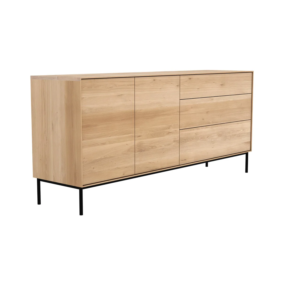 Buffet Whitebird en chêne - 2 portes, 3 tiroirs