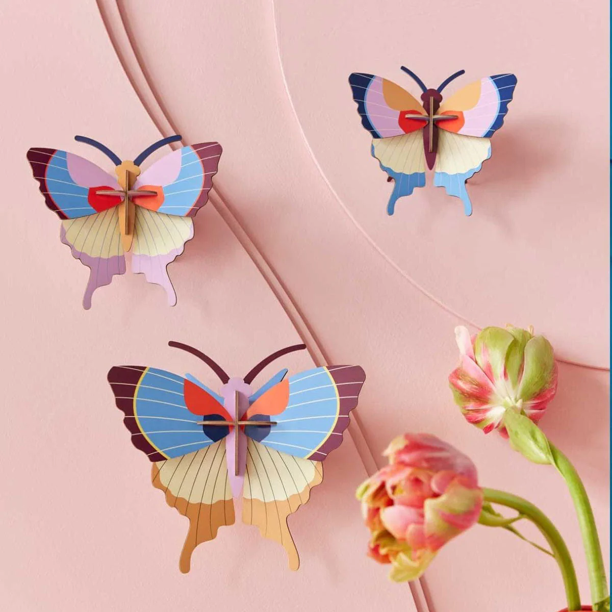Set De 3 Décorations Murale Plum Fringe Butterflies