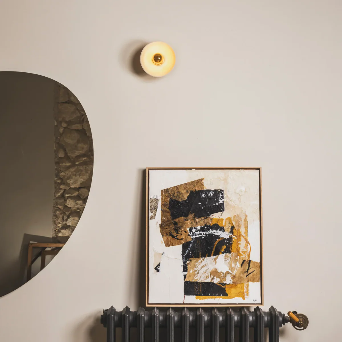 Applique murale Pitchoun - Grès Chamotté Ivoire