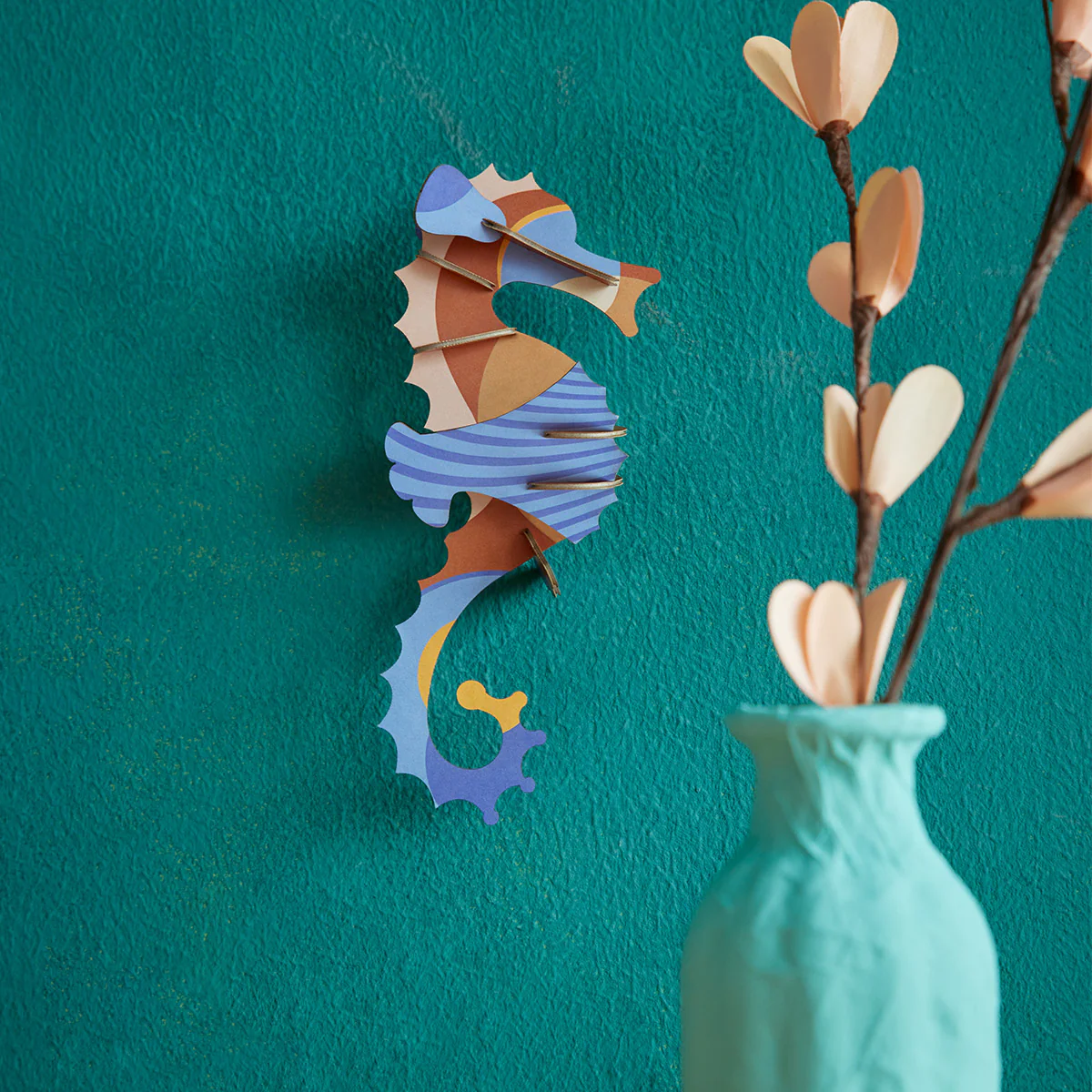 Décoration murale Hippocampe Satyre - Bleu