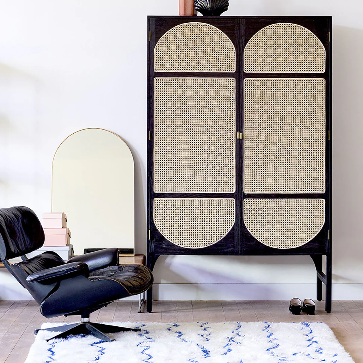 Miroir Arc - h 60 x 100 cm - Or